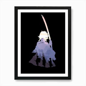 Samurai Sword demons slayer Art Print