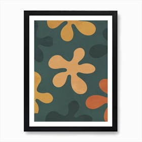 Abstract Tropical Floral Art Print