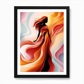 Abstract Of A Woman Art Print