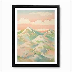 Mount Norikura In Nagano, Japanese Landscape 3 Art Print