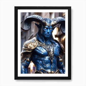 Blue Demon 1 Art Print