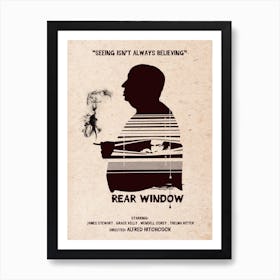 Hitchcock Rear Window Art Print