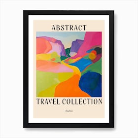 Abstract Travel Collection Poster Austria 3 Art Print