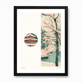 Nikko Japan 8 Cut Out Travel Poster Art Print