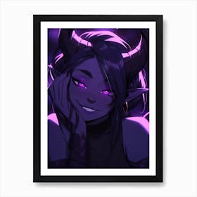 Demon Girl Art Print