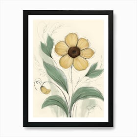 Yellow Flower 4 Art Print