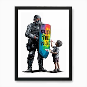 Fuck The Police Art Print