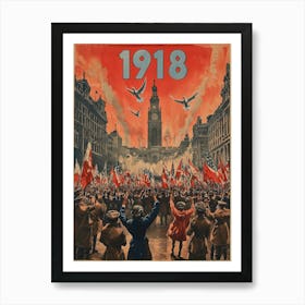 Aihrgdesign A Vintage Poster Celebrating The End Of World War D34436bb 0ef3 438f A697 Fe2f11c009ef 0 Art Print