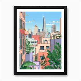 Rio De Janeiro, Brazil, Graphic Illustration 2 Art Print