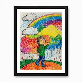 Rainbow In The Sky 6 Art Print