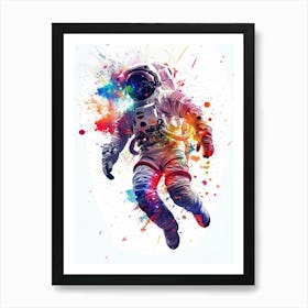 Astronaut In Space 1 Art Print