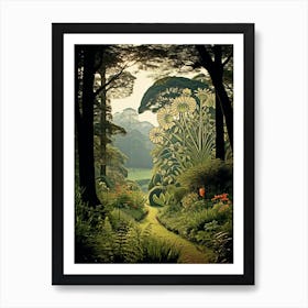 Royal Botanic Gardens Kandy Sri Lanka Henri Rousseau Style 2 Art Print