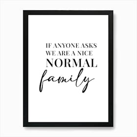 Family Quotes Prints, Living Room Prints 03 Art Print