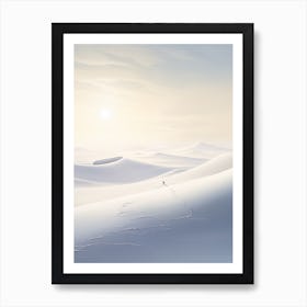 Man In The Snow Art Print