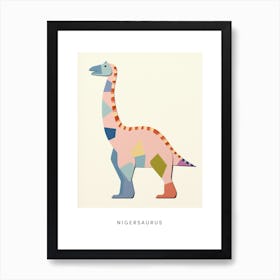 Nursery Dinosaur Art Nigersaurus 2 Poster Art Print