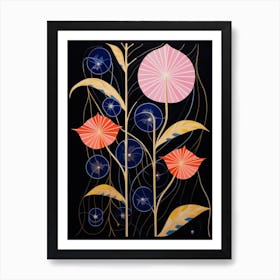 Moonflower 4 Hilma Af Klint Inspired Flower Illustration Art Print