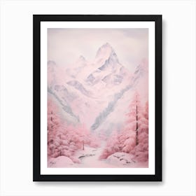 Dreamy Winter Painting Berchtesgaden National Park Germany 2 Art Print