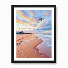 Sunset On The Beach 10 Art Print