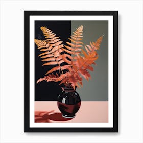 Bouquet Of Autumn Fern Flowers, Autumn Florals Painting 3 Art Print