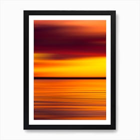 Sunset Over Water Art Print