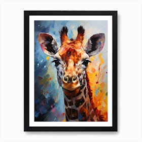 Whimsical Giraffe Majesty Affiche