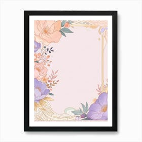 Floral Frame 7 Poster