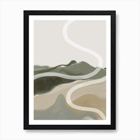 Abstract Mountain Art Print