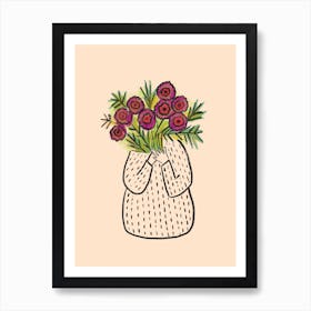 Bashful Blooms Art Print