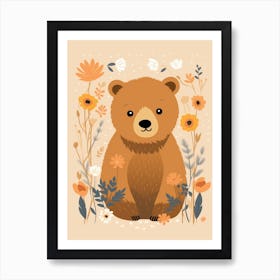 Baby Animal Illustration  Bear 5 Art Print