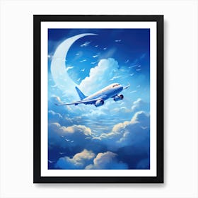 Airplane In The Sky 2 Art Print