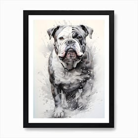 Digital Painting of Bulldog's Grace Art Print