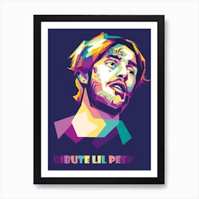 Tribute Lil Peep Wpap Art Print