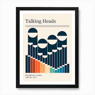 Talking Heads Retro Art Print