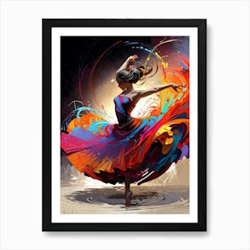 Colorful Dancer 5 Art Print