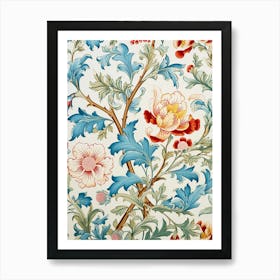 Floral Wallpaper 305 Art Print