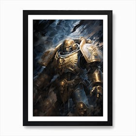 Ultramarine Battle Brother 03 Art Print