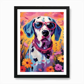 Dalmatian In Sunglasses Art Print