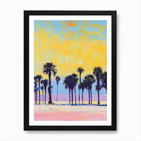 Long Beach, California Bright Abstract Art Print
