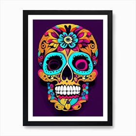 Dead Inspired Skull 1 Pop Art Art Print