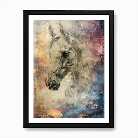 Poster Horse Wild Animal Illustration Art 04 Art Print