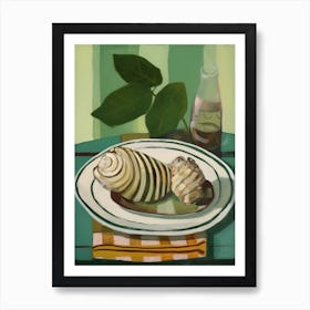 Conch Italian Still Life Painting Art Print