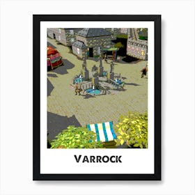 Varrock, OSRS, RS3, RS, Gamer, Art, Wall Print Art Print