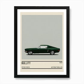 Bullitt Car Movie Art Print