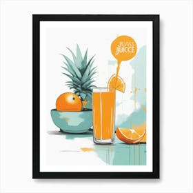 Juice Illustration Art Print