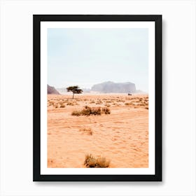 Wadi Rum desert | Jordan travel photography poster Art Print