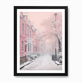 Dreamy Winter Painting London United Kingdom 10 Art Print