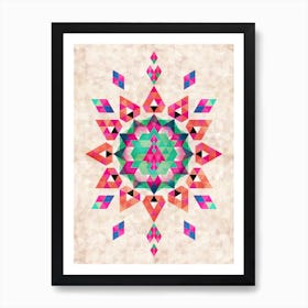 Bohemian Kilim Star Art Print