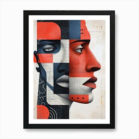 Abstract Portrait Art Print