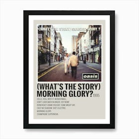 What S The Story Morning Glory Oasis Album Cover Posters Canvas 2 Art Print