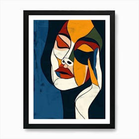 Abstract - Woman'S Face 1 Art Print